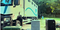 Horse transporter for competitions